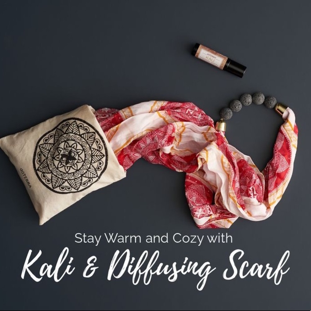 Kali doterra personal aroma,diffusing scarf & bag.It’s, new,sealed and unexpired
